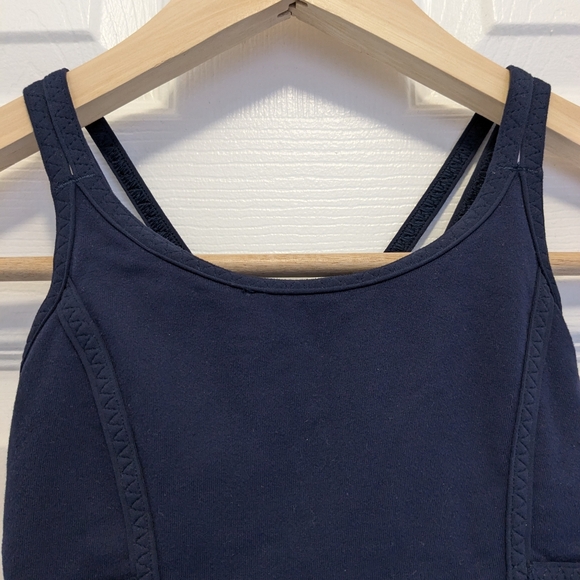 Ivivva Bodysuit Size 6 navy (Lululemon Kids) - Picture 2 of 8